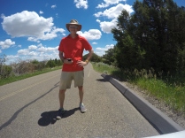 Selfie from the GoPro on the front of the car.